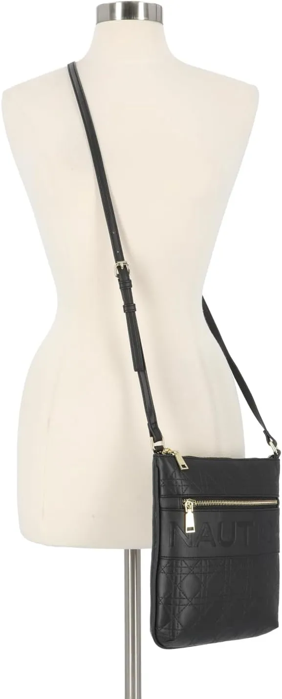 Nautica Lakeside Signature Jaquard North South Crossbody Bag