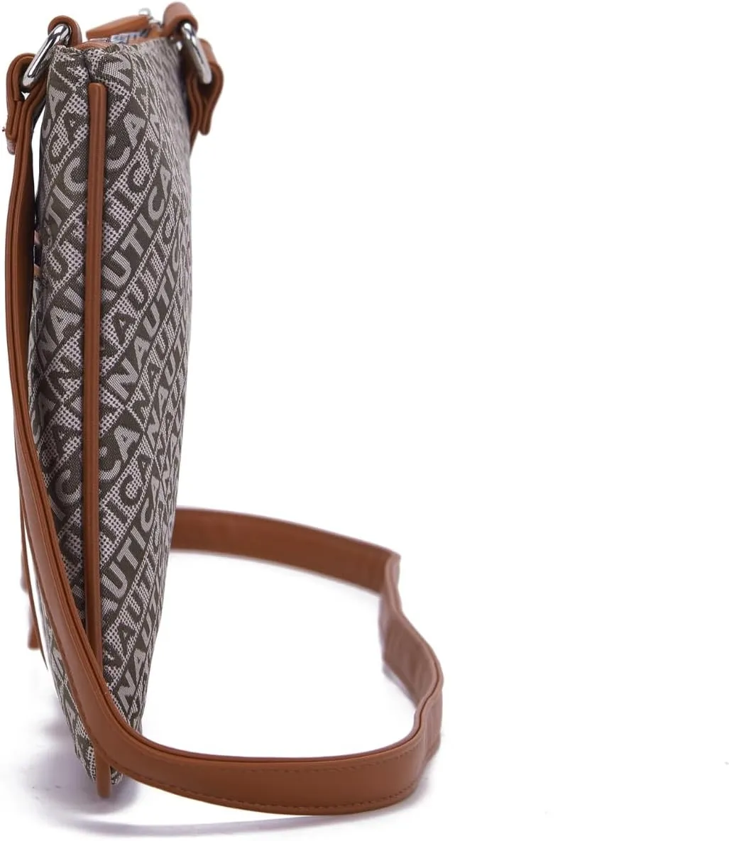 Nautica Lakeside Signature Jaquard North South Crossbody Bag