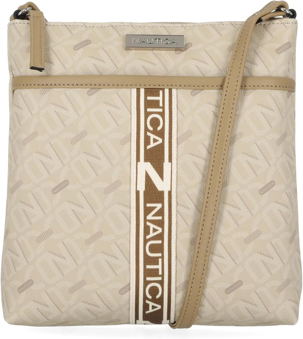 Nautica Lakeside Signature Jaquard North South Crossbody Bag