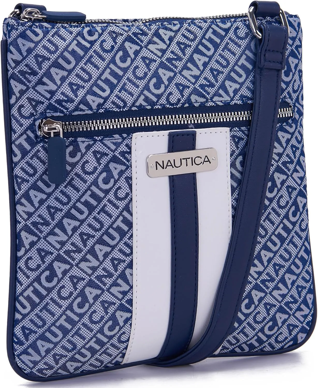 Nautica Lakeside Signature Jaquard North South Crossbody Bag