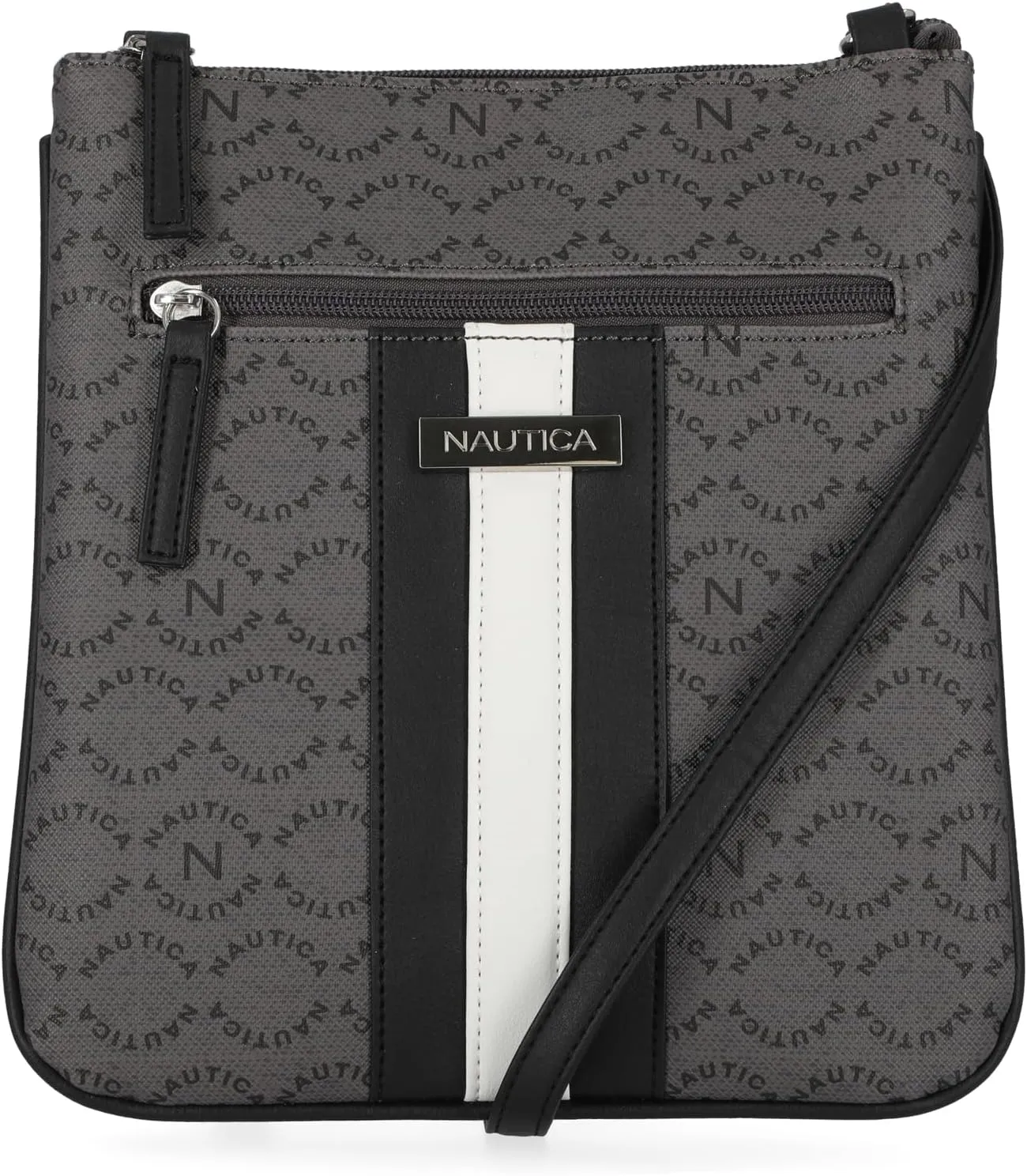 Nautica Lakeside Signature Jaquard North South Crossbody Bag