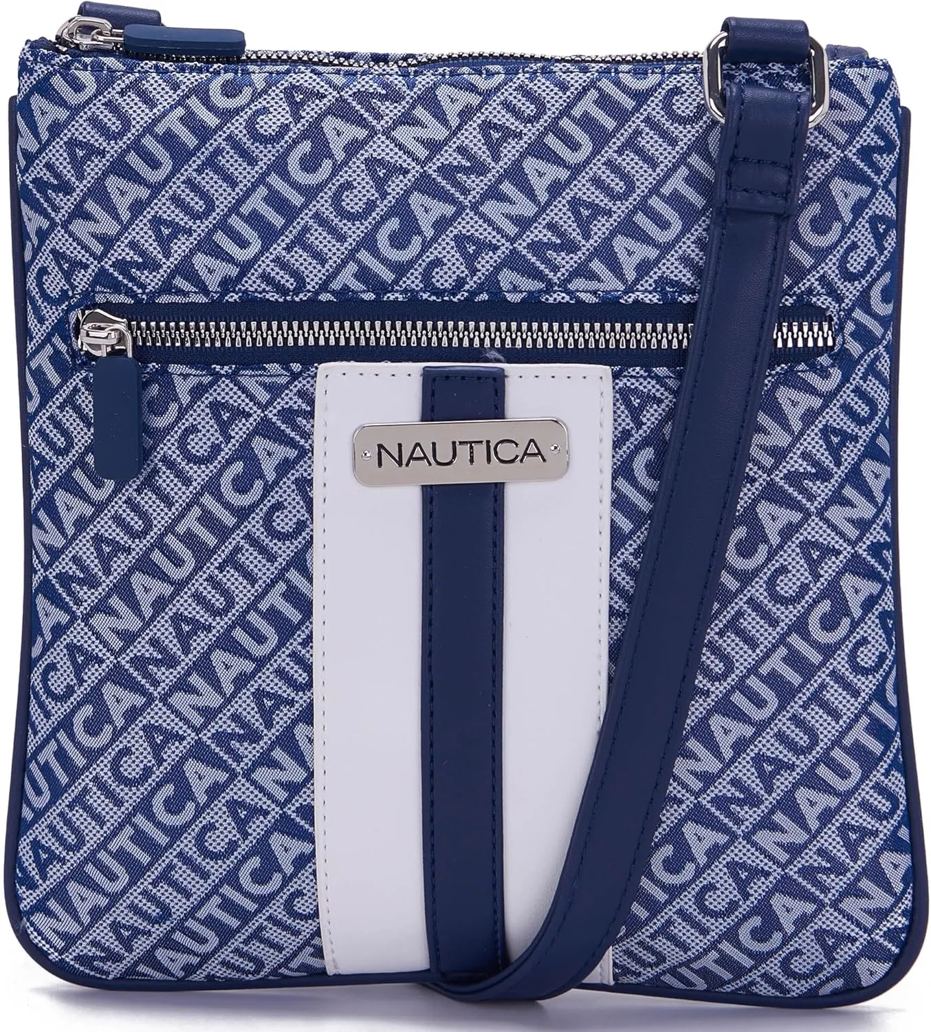 Nautica Lakeside Signature Jaquard North South Crossbody Bag
