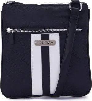 Nautica Lakeside Signature Jaquard North South Crossbody Bag