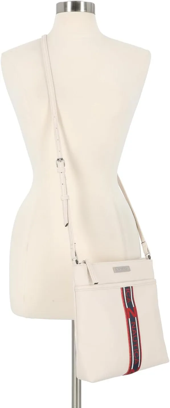 Nautica Lakeside Signature Jaquard North South Crossbody Bag
