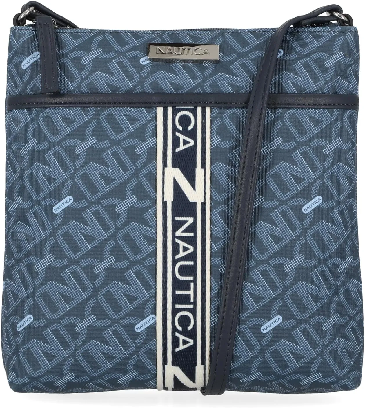 Nautica Lakeside Signature Jaquard North South Crossbody Bag