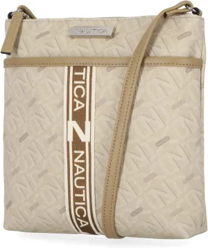 Nautica Lakeside Signature Jaquard North South Crossbody Bag