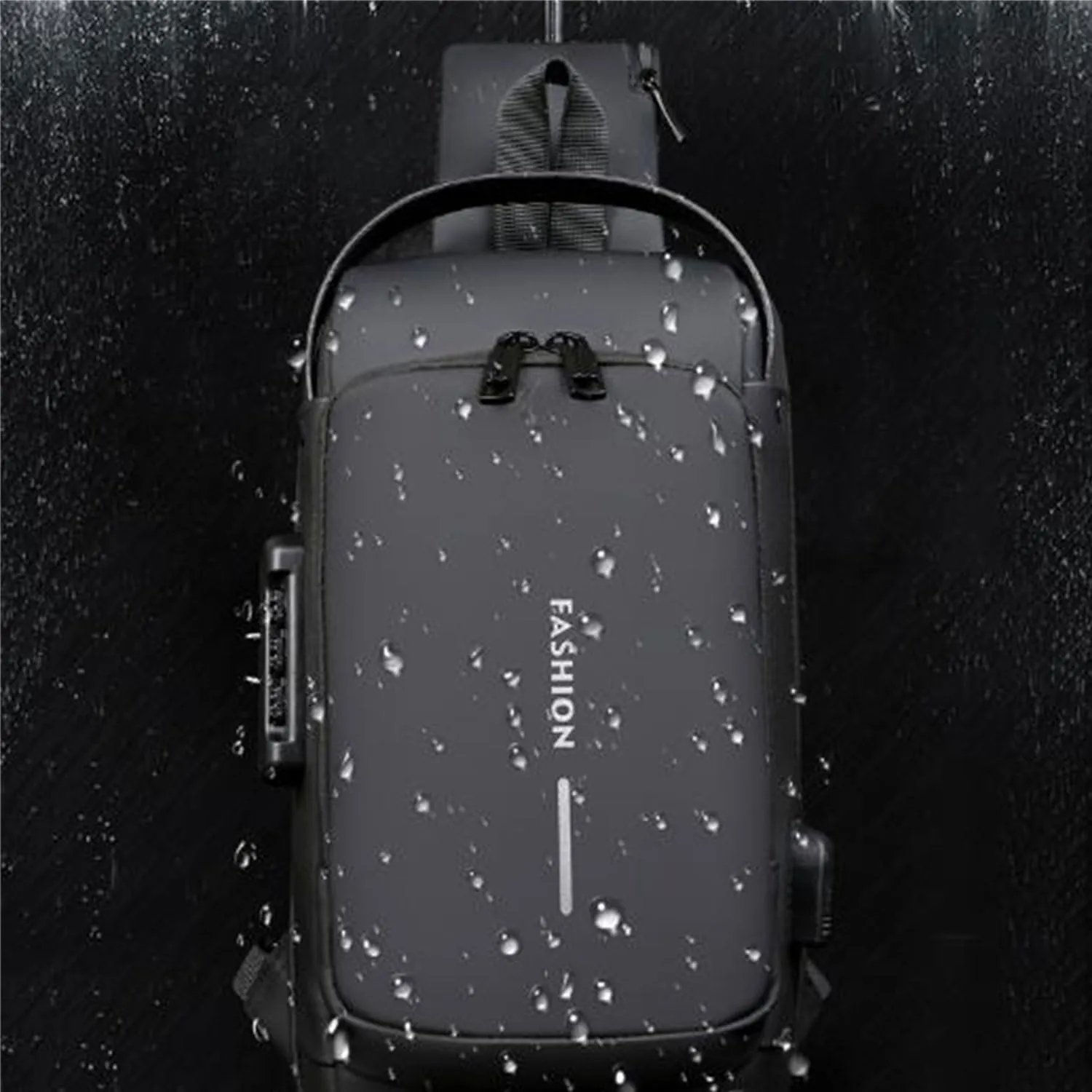 New Carbon Fiber Streamline Anti-Theft Sling Bag, Sports Crossbody Anti-Theft Shoulder Bag, Waterproof Shoulder Bag