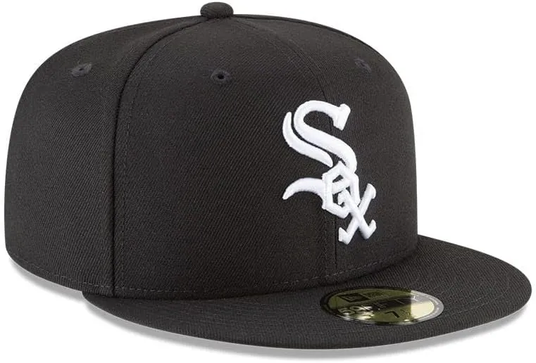New Era 59Fifty Hat Chicago White Sox Basic Baseball Black Cap 11591167