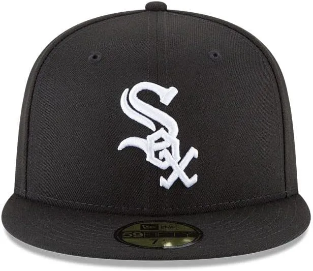 New Era 59Fifty Hat Chicago White Sox Basic Baseball Black Cap 11591167