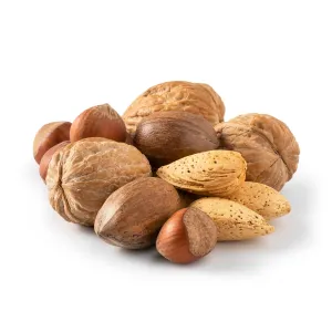 NUTS U.S. – Mixed Nuts In Shell (Almonds, Walnuts, Hazelnuts, Pecans) | No Added Colors and No Artificial Flavors | Fresh Buttery Taste and Raw |Packed In Resealable Bags!!! (6 LBS)