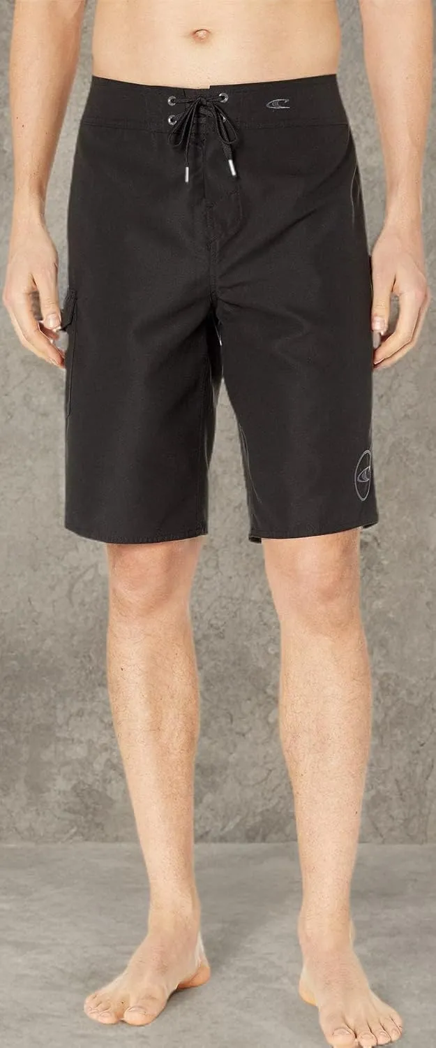 O'NEILL Men's 21 Inch Solid Boardshorts-Water Resistant Swim Trunks for Men with Quick Dry Stretch Fabric and Pockets