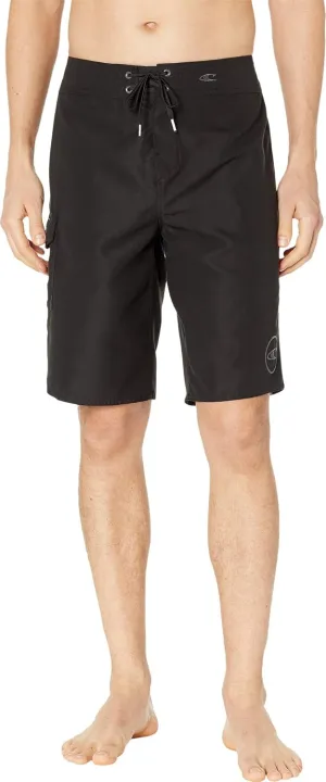 O'NEILL Men's 21 Inch Solid Boardshorts-Water Resistant Swim Trunks for Men with Quick Dry Stretch Fabric and Pockets