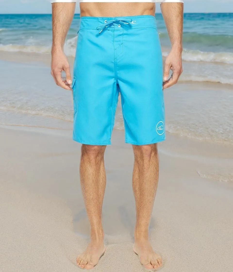 O'NEILL Men's 21 Inch Solid Boardshorts-Water Resistant Swim Trunks for Men with Quick Dry Stretch Fabric and Pockets