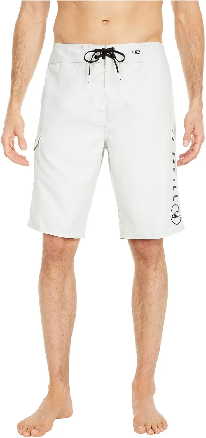 O'NEILL Men's 21 Inch Solid Boardshorts-Water Resistant Swim Trunks for Men with Quick Dry Stretch Fabric and Pockets