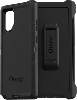 OtterBox Your Carrier to Confirm 5G Network Availability in Your Area Defender Series Case - Black, Rugged & Durable, with Port Protection, Includes Holster Clip Kickstand