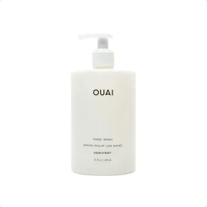 OUAI Hand Wash - Liquid Hand Soap with Jojoba, Avocado, & Rose Hip Oil for Replenished Skin - Gentle Exfoliating Bathroom   Kitchen Hand Soap (16 Fl Oz)