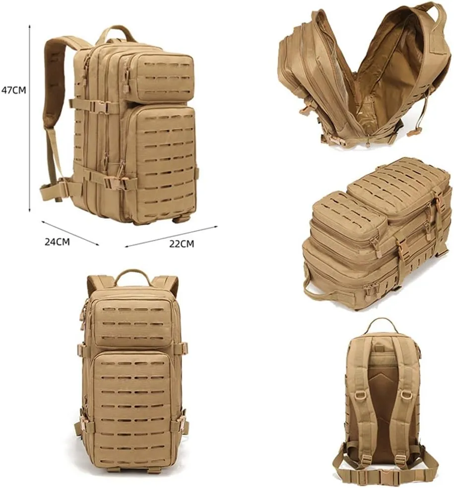 Outdoor Sports Pack Hiking Bag Tactical Rucksack Camo Knapsack Combat Camouflage Tactical Molle 30L Backpack