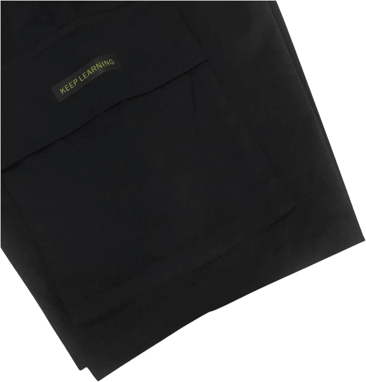 OYOANGLE Men's Casual Cargo Shorts Drawstring Shorts Twill Classic Flap Pocket Loose Fit Shorts