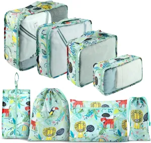 Packing Cubes for Travel, 8 Pieces Luggage Packing Organizers for Suitcase, Kid Packing Cubes, Travel Essentials for Girls and Women