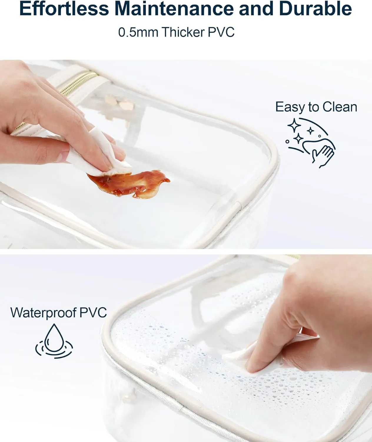 PACKISM Clear Bag for Stadium Events - Clear Sling Bag for Sport Concert, Clear Crossbody Bags for Women with Comfortable Strap