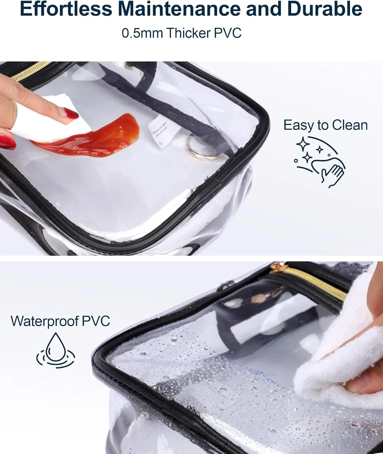 PACKISM Clear Bag for Stadium Events - Clear Sling Bag for Sport Concert, Clear Crossbody Bags for Women with Comfortable Strap