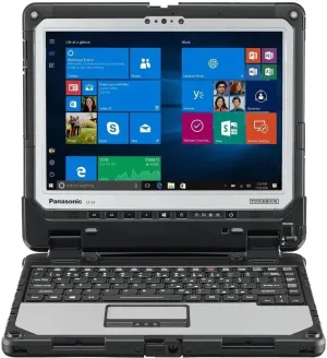 Panasonic Toughbook CF-33, Intel Core i7, 12.0"" QHD Multi Touch Digitizer, 16GB, 512GB SSD, Wifi, Bluetooth, 4G LTE, Windows 10 Pro (Renewed), SILVER BLACK