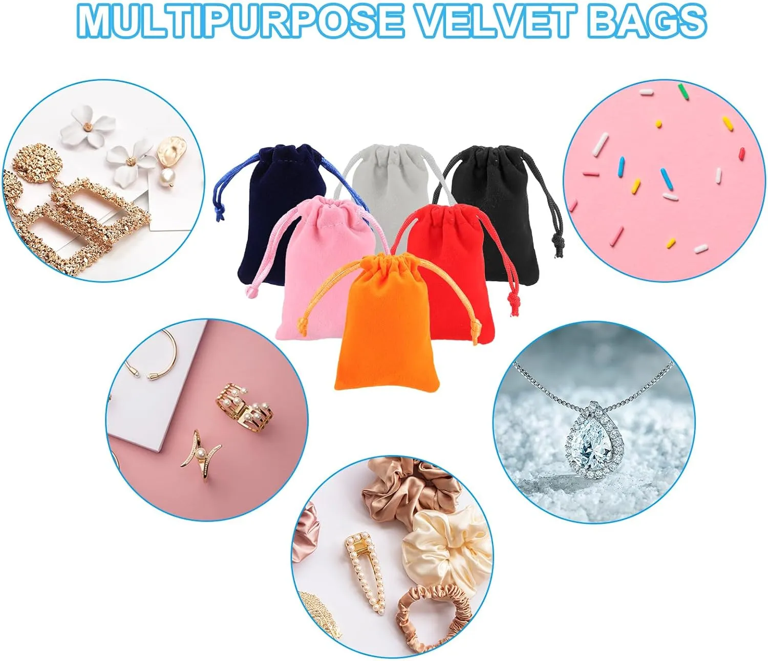 PATIKIL Velvet Gift Bags, 20 Pack 2.8 x 3.6 Inch Velvet Drawstring Jewelry Pouches Mini Gift Packaging Bag for Wedding Favor Party Birthday Festivals, Pink