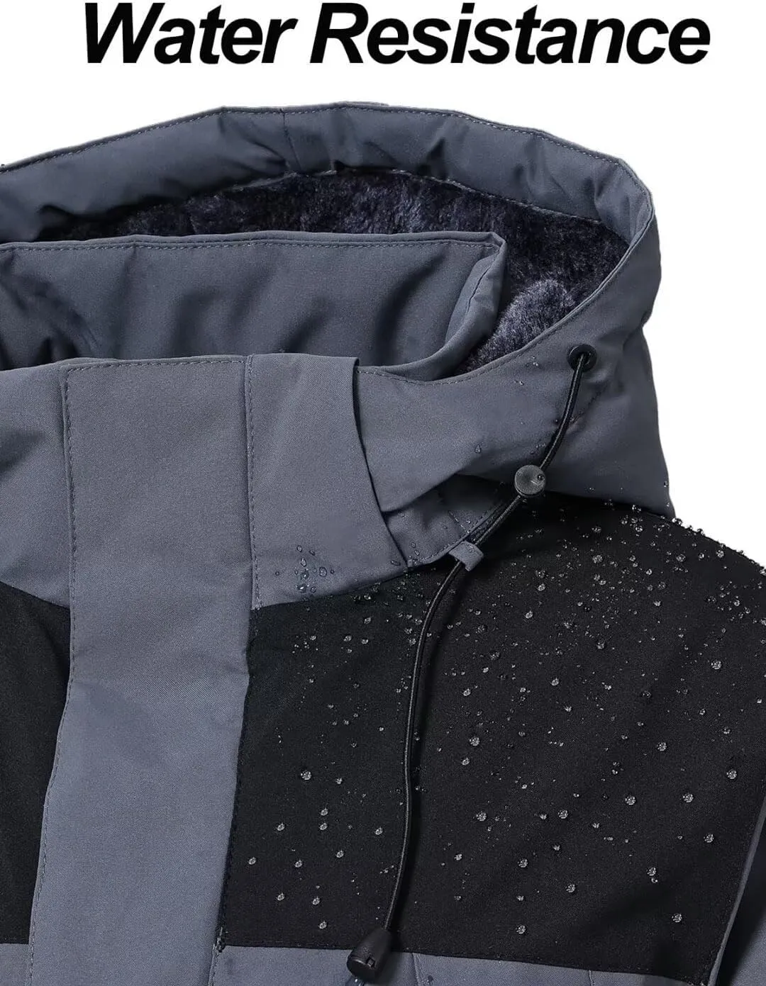 Pdbokew Women's Skiing Snowboarding Jackets Fleece Hood Mountain Snow Coat
