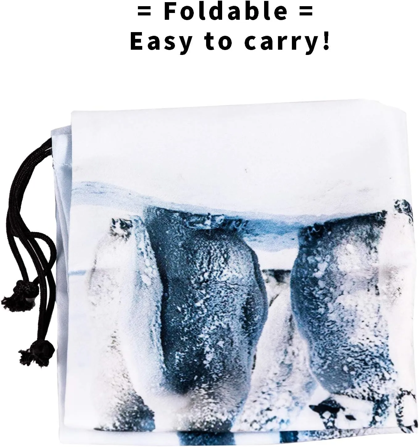 Penguin Drawstring Storage Bag Gym - Grip Bags for Gymnastics Dance Drawstring Bags Pouch Animal Emperor Penguin Birds Shoe Bags Laundry Pouches for Travel Waterproof Polyester Towel Bag