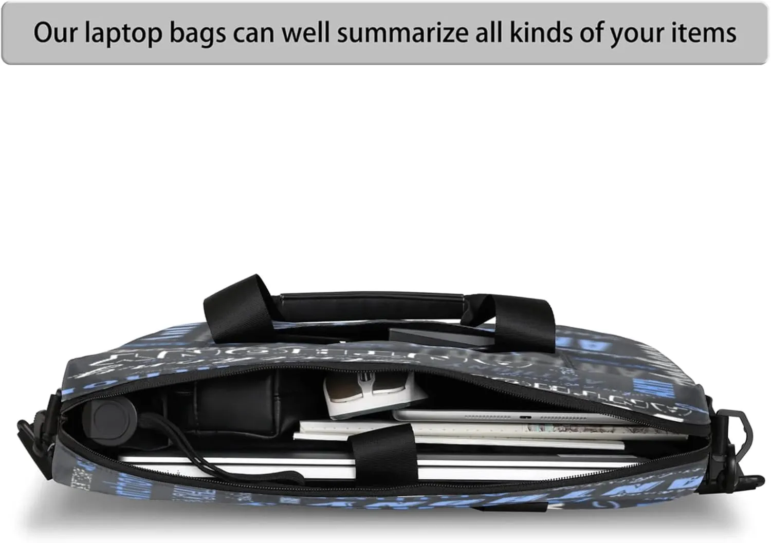 Personalized Picture Laptop Tote Custom Name Laptop Case Shoulder Bag Messenger Computer Bags Laptop Adjustable Shoulder