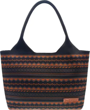 Phefee Women's Boho Aztec Knitted Tote Bag Large Capacity Hobo Handbag Shoulder Shopper with Magnetic Closure for Work Travel