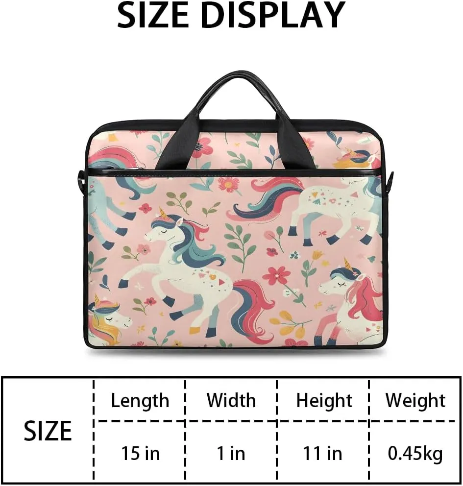 Piggy Pink 15 Inch Laptop Bag Laptop Shoulder Bag Computer Cases for Laptops or Tablets