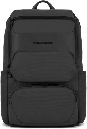 PIQUADRO Gio Backpack 42 cm Laptop compartment, Black, One Size, Business