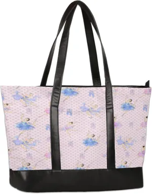 Polka Dot Ballet Laptop Tote Bag for Women Lightweight Work Purse with Multiple Compartments Fits 13-15.6 Inch Laptop Tablet Shoulder Bag for Office Travel Daily Use