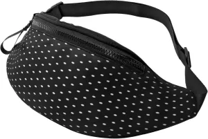 Polka Dots Fanny Pack, Crossbody Waist Packs for Women Men Waist Bags with Adjustable Strap for Travel Running Hiking Sport