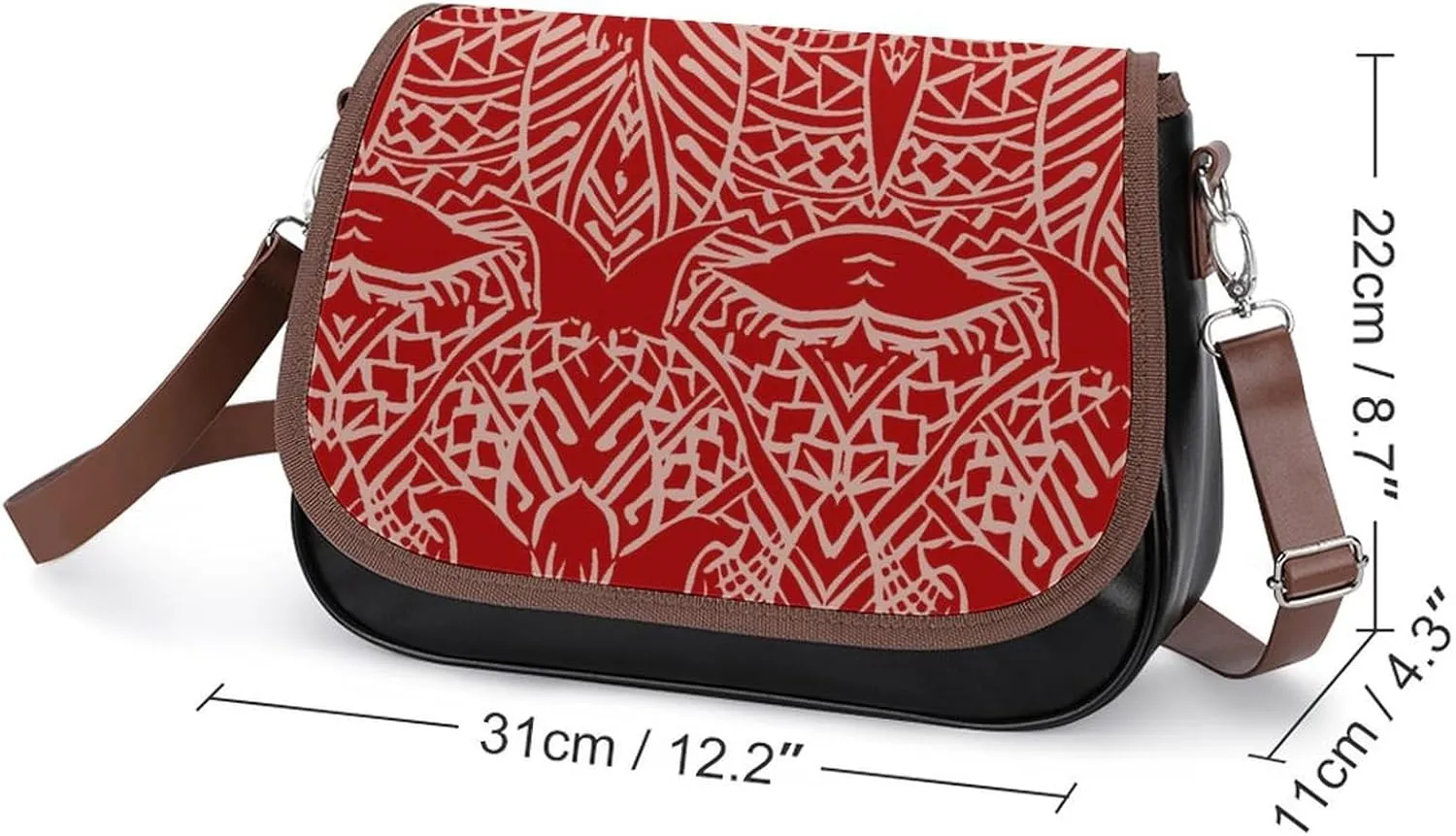 Polynesian Women'S Crossbody Bag Multi-Functional Work And Travel Bag Fashionable Youth Small Bag Customized