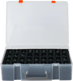 Portable Miniature Figure Storage & Carrying Case - 4 Foam Layers fits 108 Infantry Minis & Pick & Pluck for Large Figures White Small