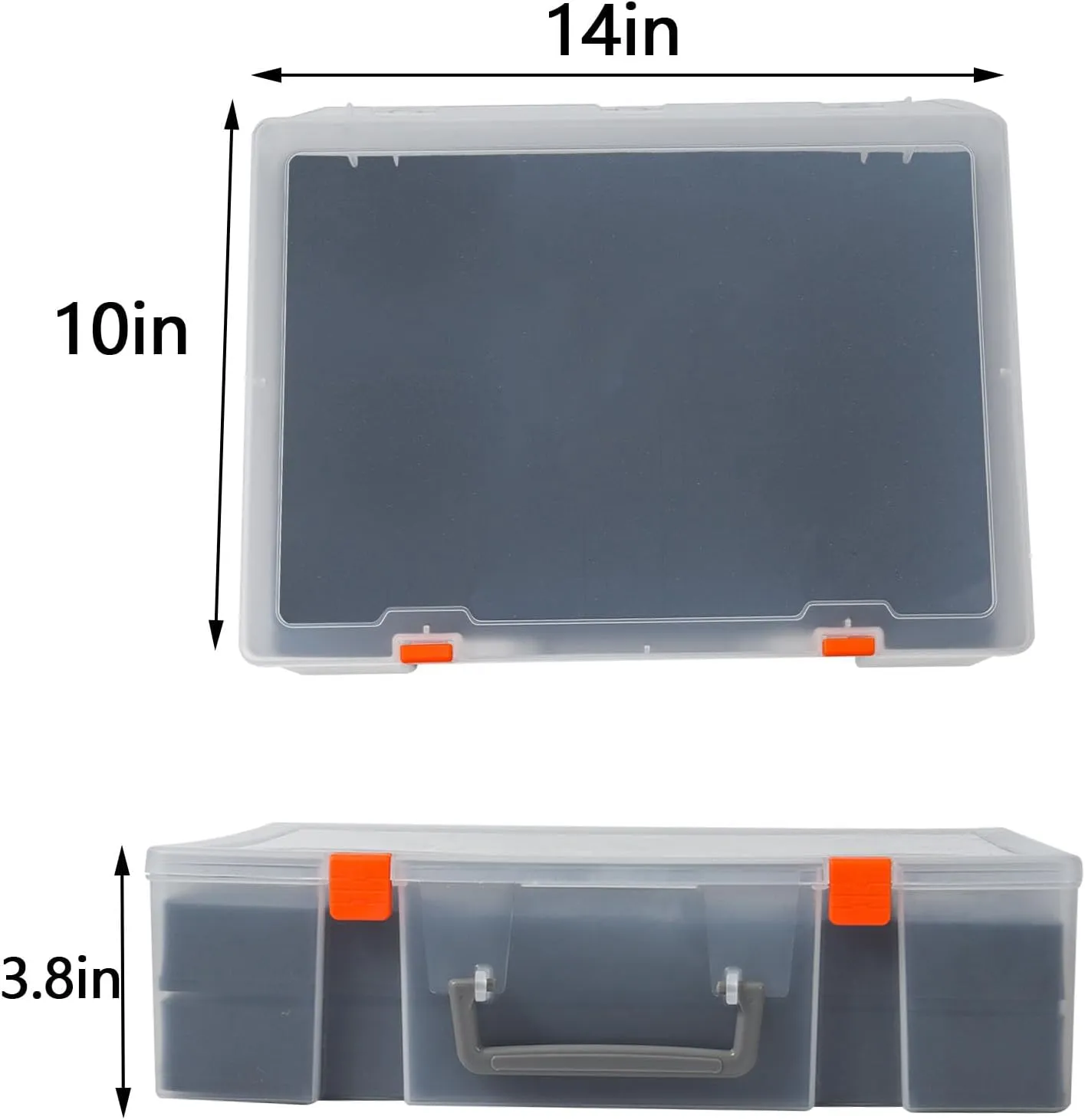 Portable Miniature Figure Storage & Carrying Case - 4 Foam Layers fits 108 Infantry Minis & Pick & Pluck for Large Figures White Small