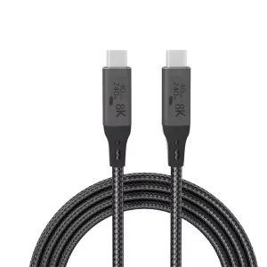 PRO USB4 USBC/PD 8K 240Watt Power Data Cable Compatible with Philips Georg Jensen TAJS50/00 Plus 40Gbps Thunderbolt 4 Super Hi-Speed Safe Certified Charging and Data Transfers! (5Ft/1.5M)