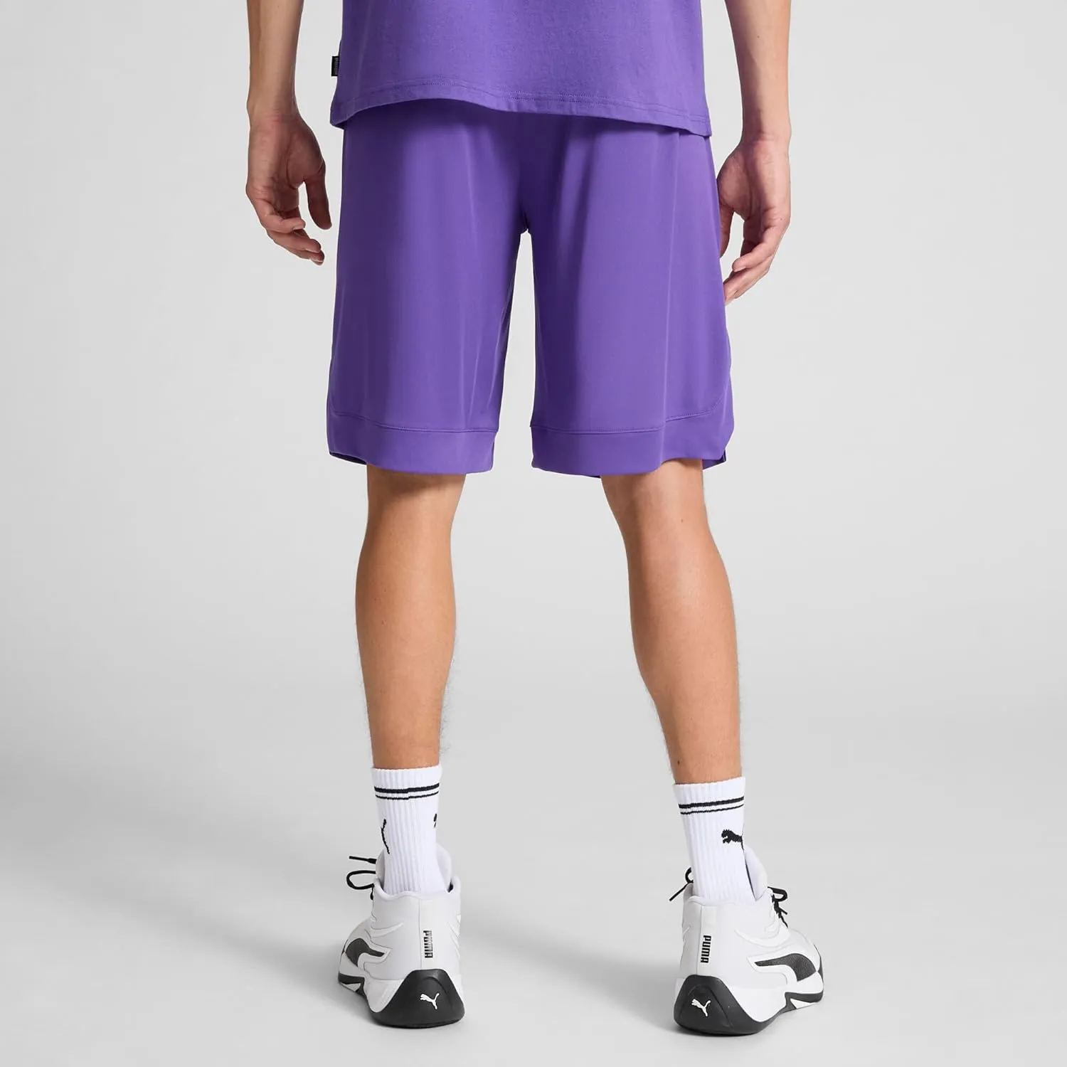 PUMA Men's Rtg Shiny Fabric 10" Shorts (Available in Big & Tall)