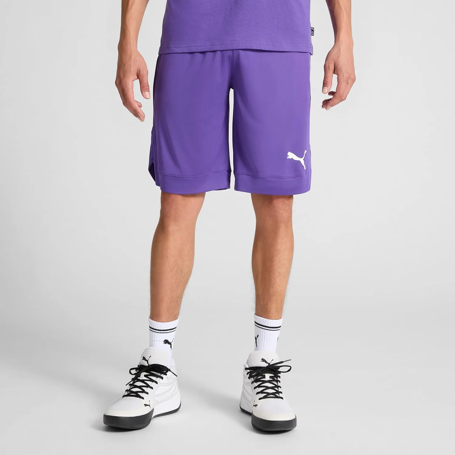 PUMA Men's Rtg Shiny Fabric 10" Shorts (Available in Big & Tall)