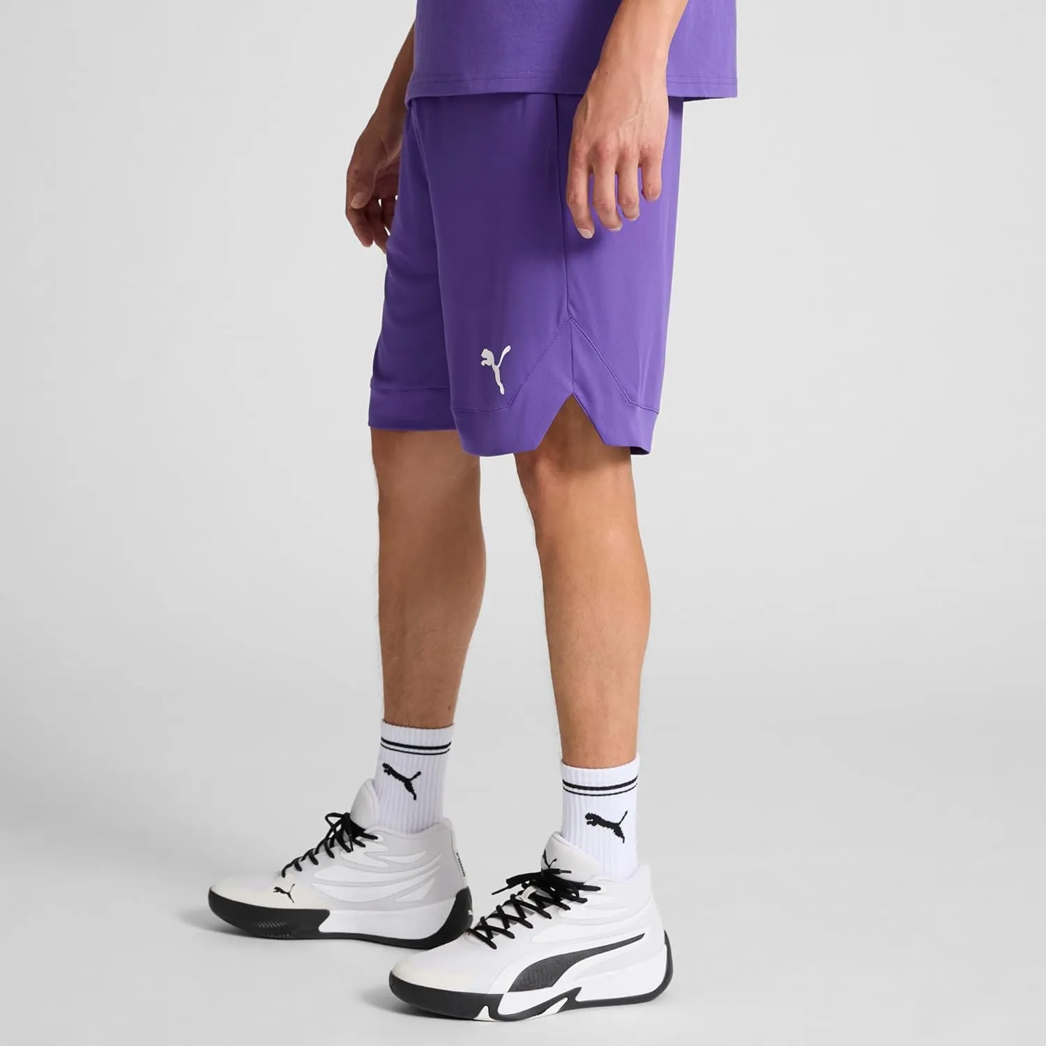 PUMA Men's Rtg Shiny Fabric 10" Shorts (Available in Big & Tall)