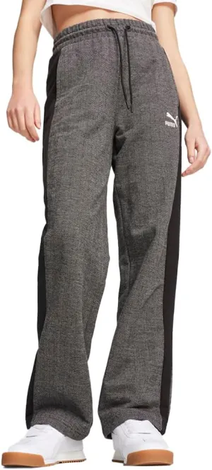 PUMA Womens T7 High Waist Pants Casual - Black - Size L
