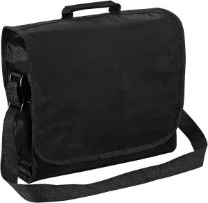 Quadra Plain Record/Messenger Bag (9 Liters) (One Size) (Black)