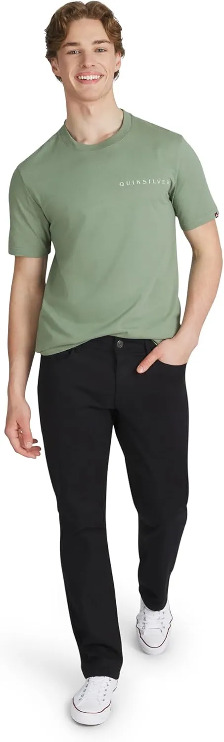 Quiksilver Men's 5 Pocket Straight Fit Stretch Waist Casual Chino Pants