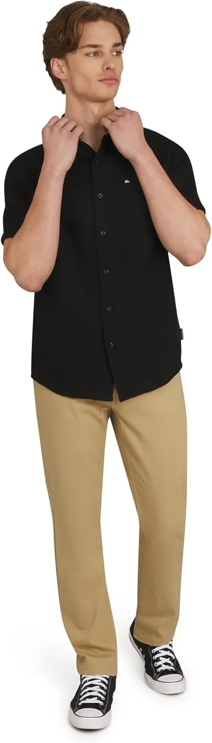 Quiksilver Men's 5 Pocket Straight Fit Stretch Waist Casual Chino Pants