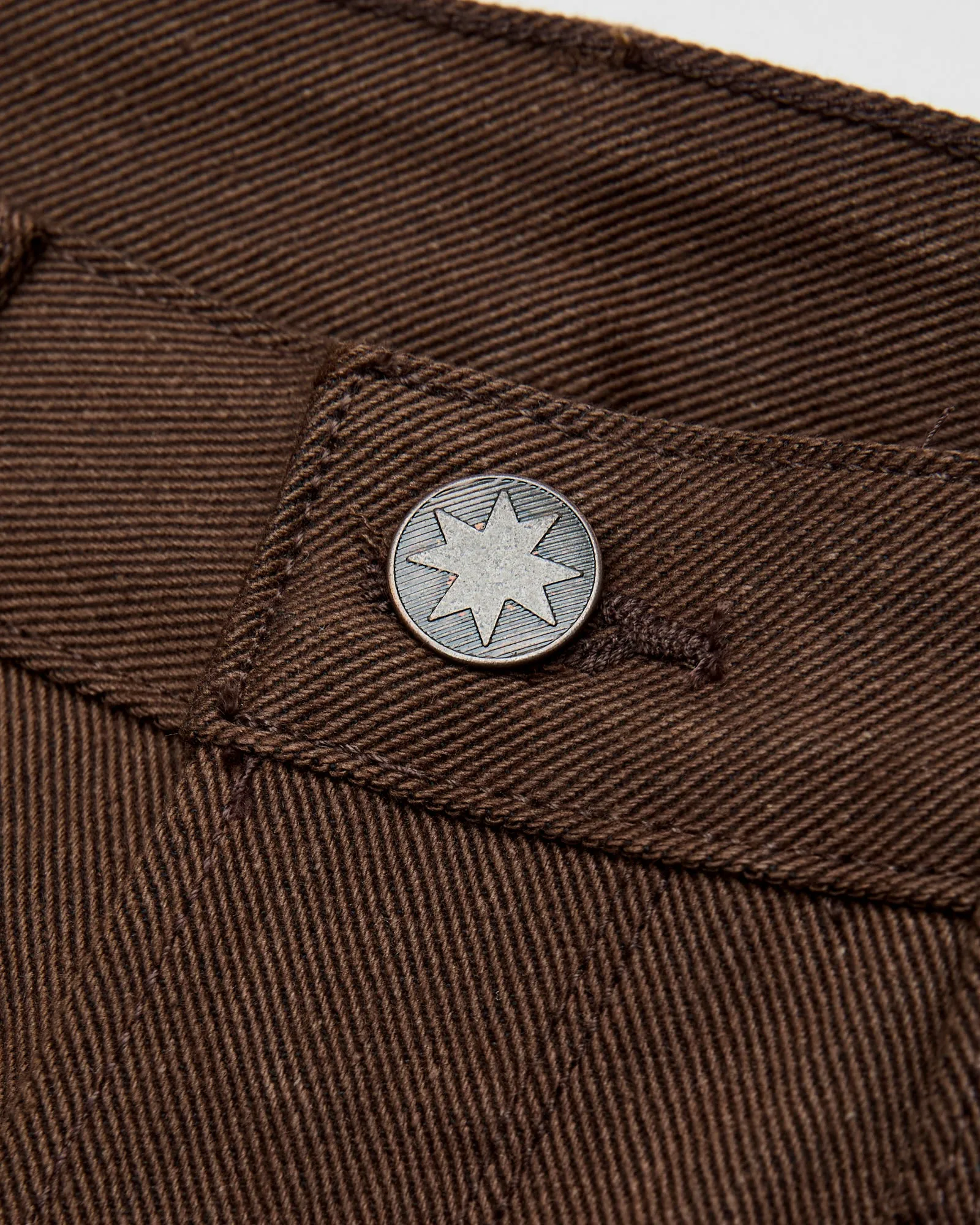 "Portola" 15oz Dark Brown Selvedge Denim - Tapered Fit