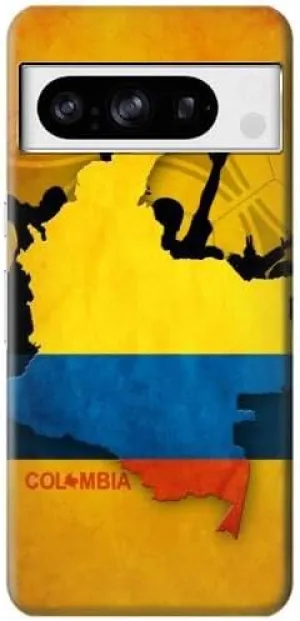 R2996 Colombia Football Soccer Map Flag Case Cover for Google Pixel 8 pro