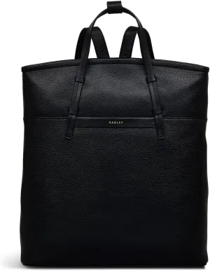 RADLEY London Bridgewater 2.0 Women’s Large Leather Ziptop Backpack, Black