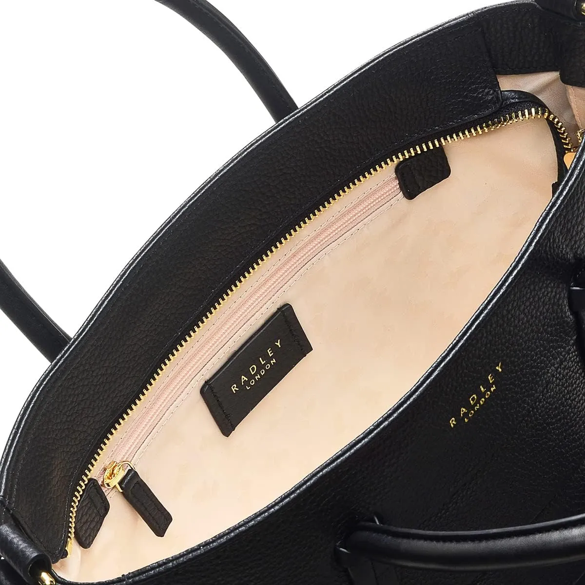 RADLEY London Farringdon Women’s Medium Leather Ziptop Satchel Handbag